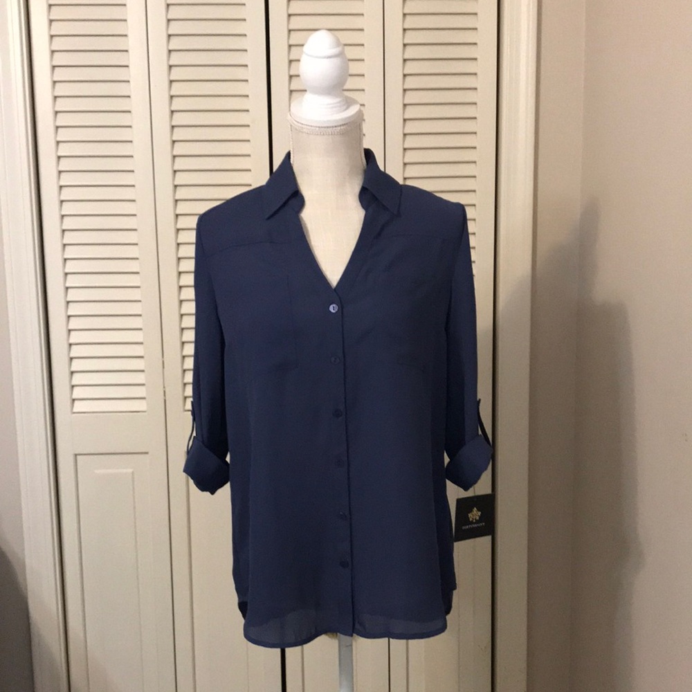 Fortune + Ivy Christelle Button Down Blouse